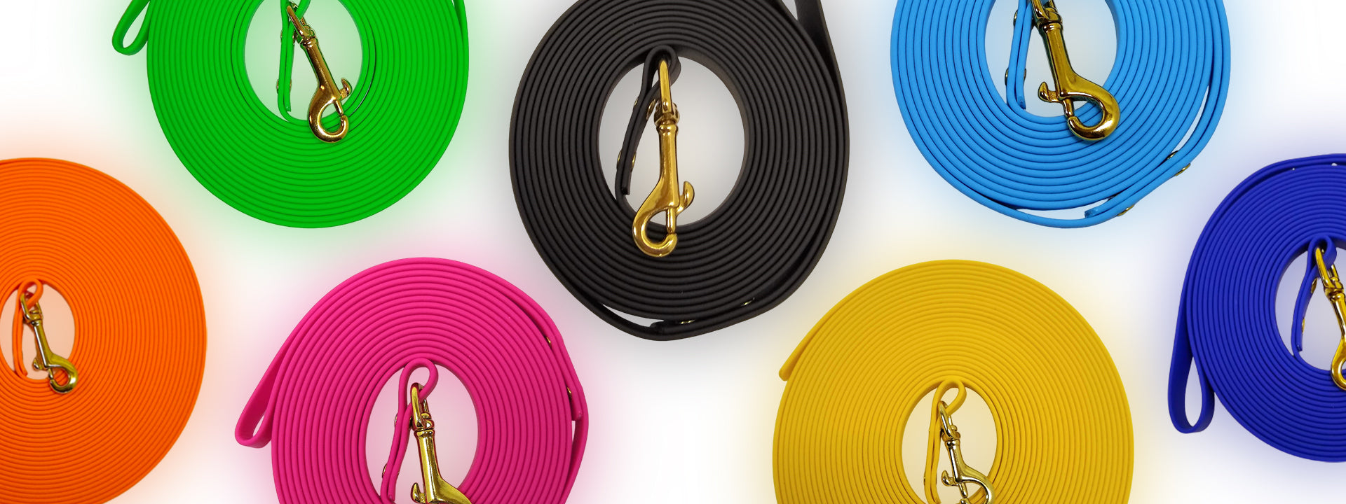 Palomine Lines BioThane dog leashes and long lines