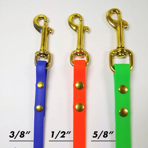 Palomine Lines BioThane Dog Leashes | 3/8" BioThane leash, 1/2" BioThane dog leash, 5/8" dog training line